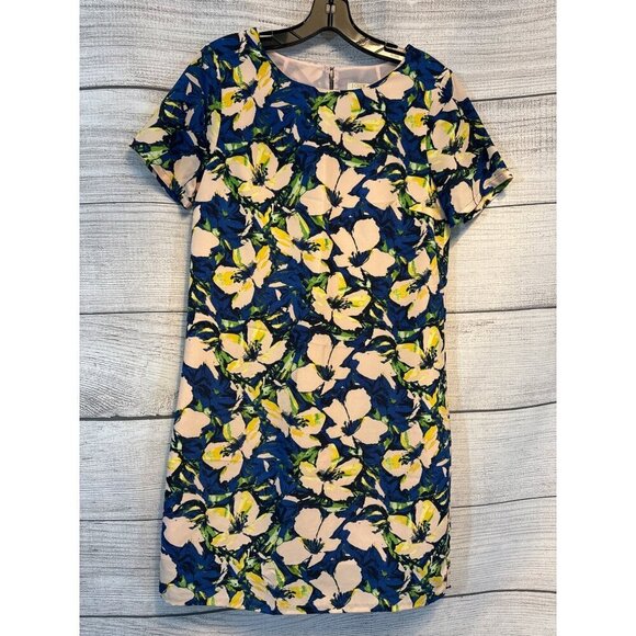 J.Crew Floral Print Short Sleeve Dress Size 2 - Picture 1 of 3